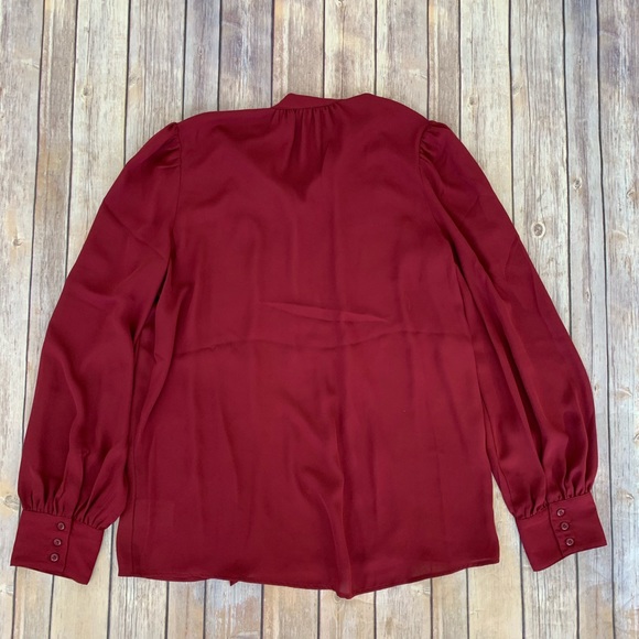 Express - Button Down Top with Tie at Neck. - Picture 2 of 3